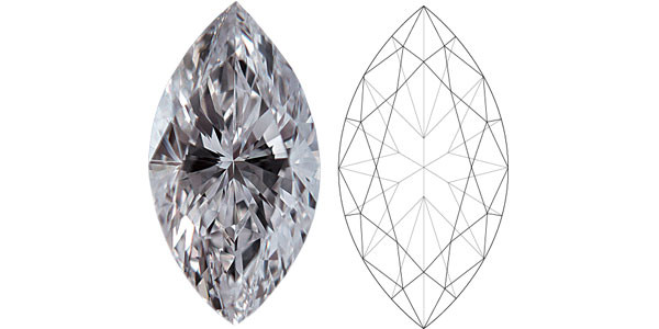 4.6ct Бесцветная маркиза СВД Лабораторно выращенные бриллианты F E Цветовая степень VS1 VVS2 Прозрачность