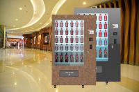 Máquina expendedora de la botella de vino del diseño de Winnsen con la banda transportadora del sistema de enfriamiento de la pantalla táctil de la publicidad 32inch