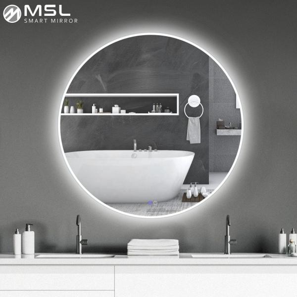 Modern Touch Sensor Light Mirror IP44 Backlit LED Bathroom Mirror 6000k