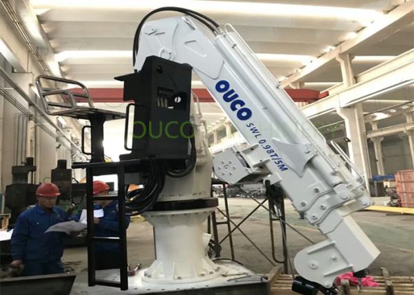 Marine Offshore Boat Mounted 1T Folding Boom Crane
