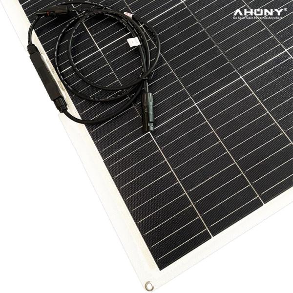 Bifacial Custom Flexível 150w Mono Painel Solar ETFE Para Iate Marinho RV Sistema Solar watt painel solar flexível para motor
