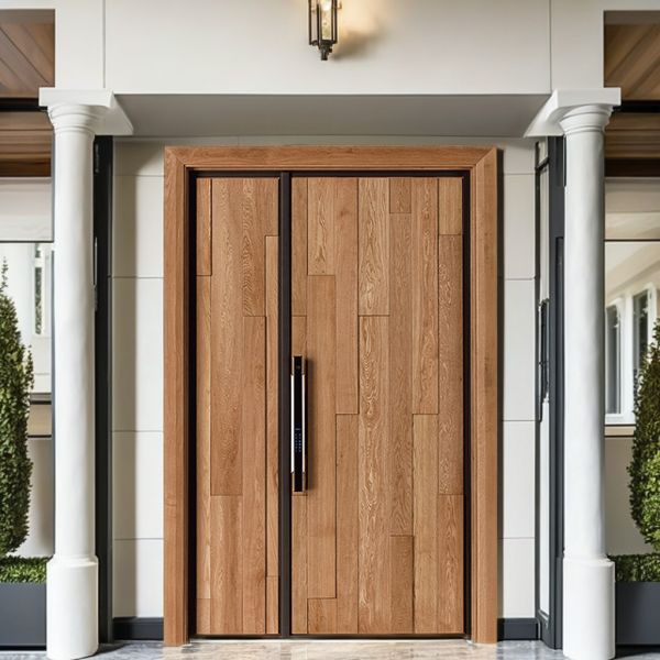 Modern Villa Doors Residential Main Kitchen Soundproof Wood Door