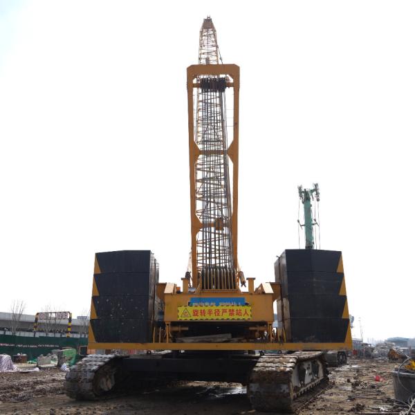 85T Hydraulic Crawler Crane For Sale Stability With Boom 58m