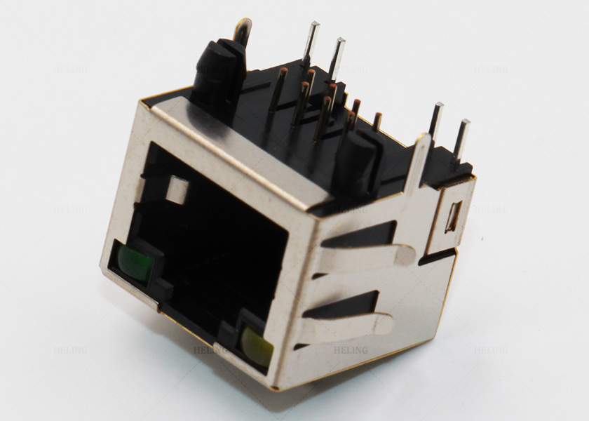 8 соединитель Pin модульный женский одиночный гаван RJ45 с платой EMI и СИД