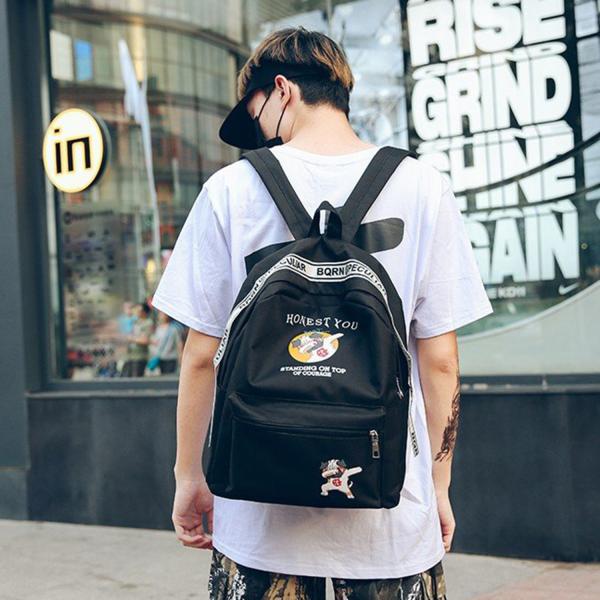 New women's backpack casual all-purpose nylon backpack large capacity college wind student bag