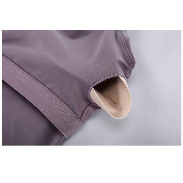 Removable Pads Y Back Spagettie Straps Fitness Womens Camisole With Bra Sport Vest Top