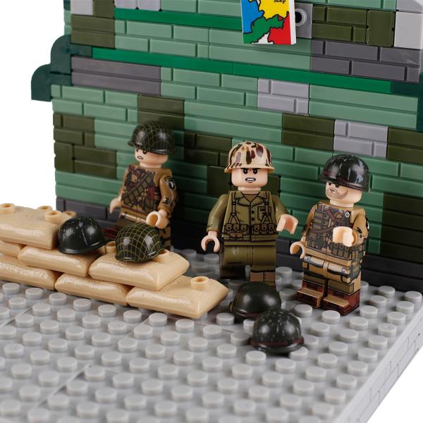 WW2 military U.S soldiers helmet printed mini figures army figures compatible with legoinglys