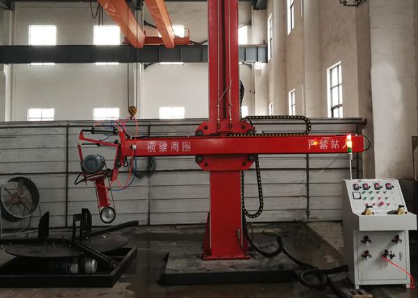 Stainless Steel Automatic Metal Polishing Machine For Tank Top Head / Cone