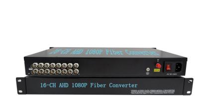 HD/AHD Video fiber converter,1080P 16ch AHD video to fiber extender,