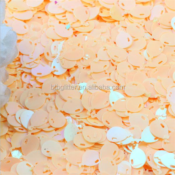 10mm Metallic Sequin Balloons 12 Inch Balloon Shape Glitter Sequins for Nail Beauty Products