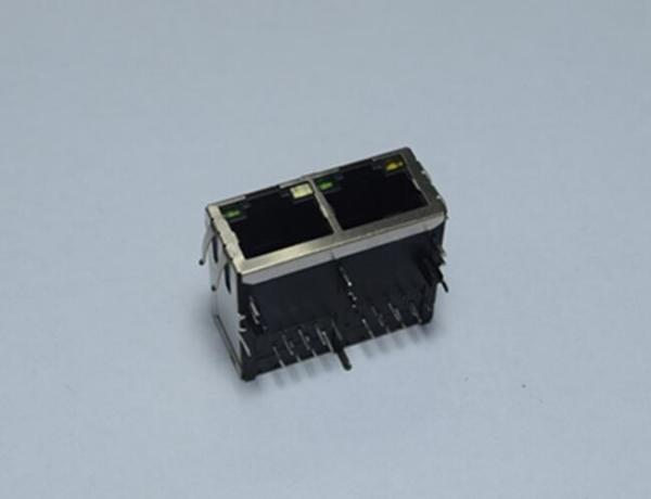 Side Enter Cat6 Cable Female Rj45 Connector Jack , 10 Pin RJ45 Ethernet Jack