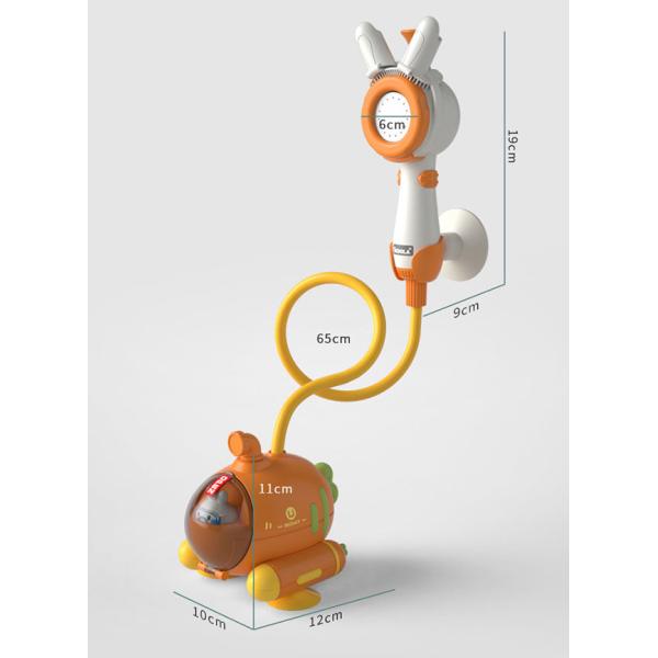 Newborn Baby Bath Shower Head Electric Sprinkler Radish Submarine for Kids' Water Playtime