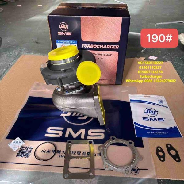 VG1560118227 61561110227 61560113227A Turbocompressor HOWO Peças de camião Turbocompressor Turbina Supercompressor WD615