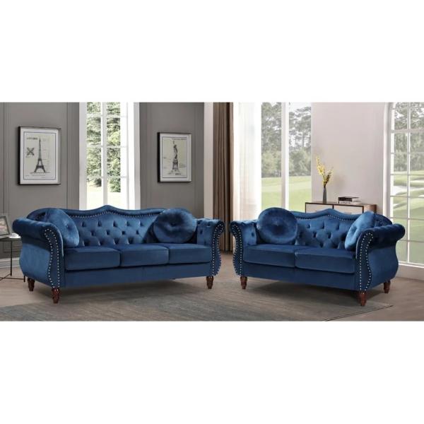 ODM OEM living room furniture factory wholesale price 3 seat SOFA 3+2 seat Loveseat Velvet fabric armrest Luxury