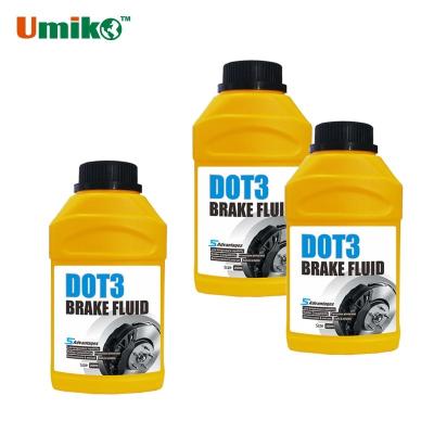 Líquido de frenos DOT3 sintético de alta eficiencia 250ml 500ml 1L Personalizable