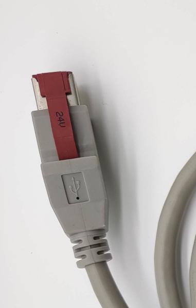 8 pin 24V para 1X8P impressora cinza 12V Powered USB Cable Assembly