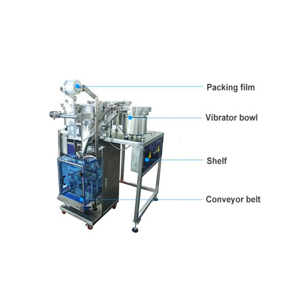 Four Vibrator Bowl  Automatic Small Plastic Bags Medicine Tablet Packing Machine