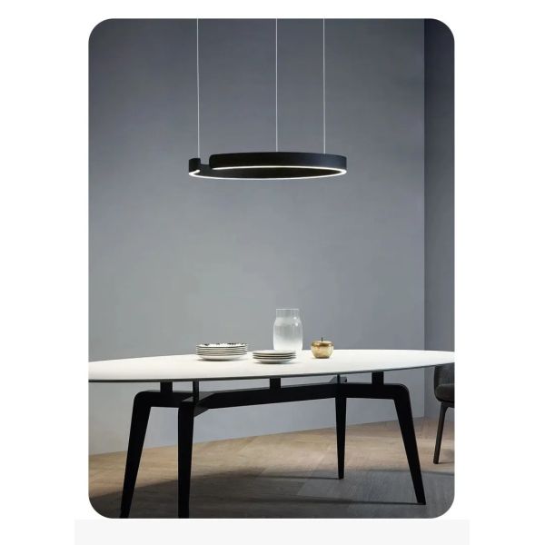 Mito sospeso chandelier Nordic Led Dimmable ring light staircase lamp (WH-NC-134)