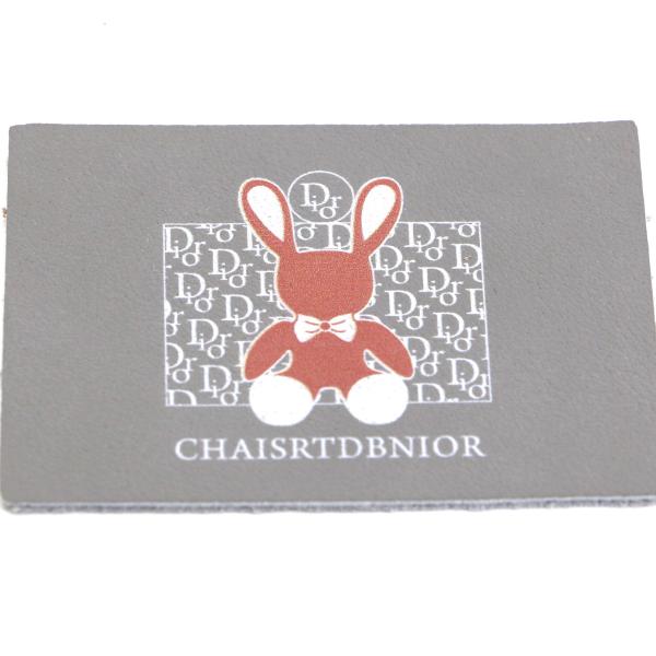 Printing 5mm Leather Patches For Clothes Jeans shoes Gray Color