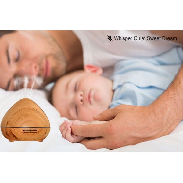 High Quality Wood Grain Ultrasonic Aroma Diffuser With 7 Color LED Night Lights Electric Essential Oil Diffuser