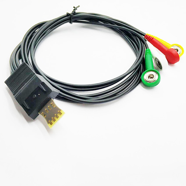 Совместимое Schiller MT200 MT101 цельное ECG Holter 4 руководства привязывает черный цвет для терпеливого монитора
