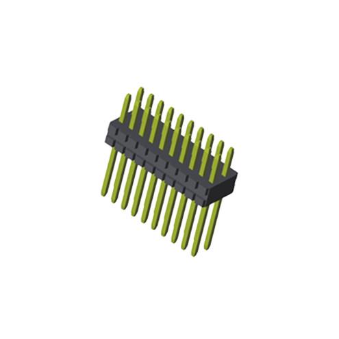 Brass PA6T PA9T Pin Header Connectors 2.0mm Dual Row Straight