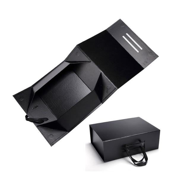 CMYK Hard Gift Boxes Folding Paper Box With Magnetic Closure