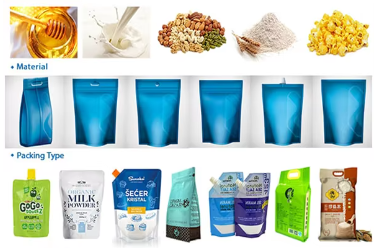 Fully Automatic Premade Pouch Filling Nuts Coffee Bean Horizontal multifunctional packaging machine