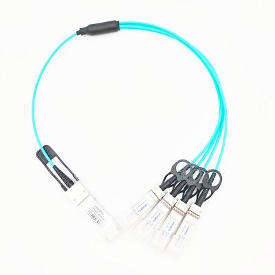 40G transmission QSFP+ au câble à fibres optiques actif d'évasion de fibre de 4x10G SFP+ pour Data Center