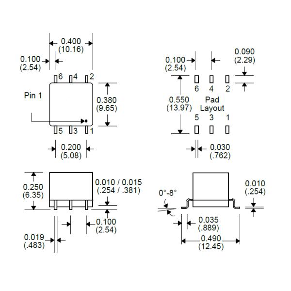 Трансформатор держателя EPC3126-1-LF пушпульный поверхностный с MAXIM253/845 IC