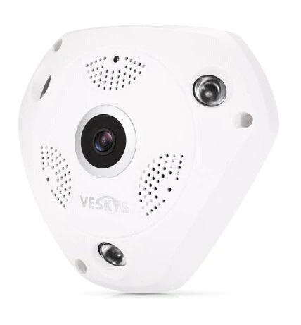 960P 360 Degree HD IP Network Security WiFi Camera 1.3MP FishEye Lens / Night Vision / Two-way Audio