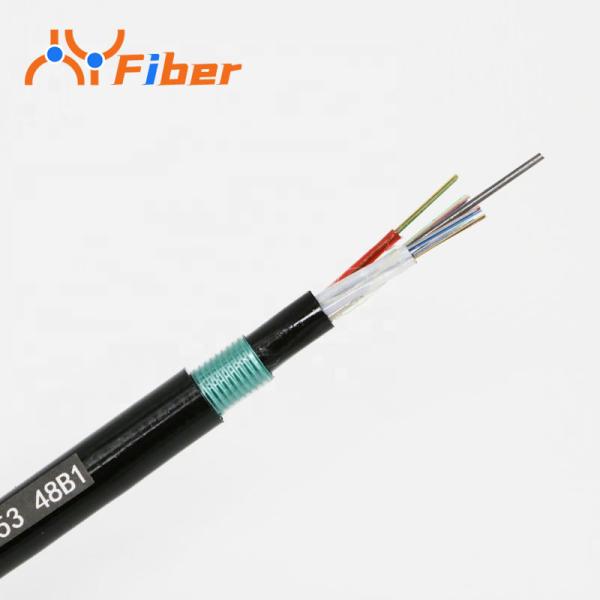 4/8/12 Core Non Metallic Reinforced Electrical Cable Buried Double Sheath GYFTA53