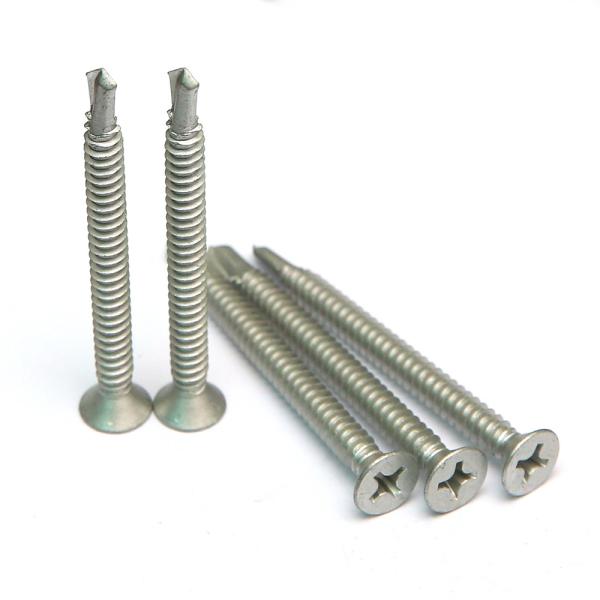 SUS 410 DIN7504P Phillips Drive Flat Head Self Drilling Screw Dacromet Inorganic Coating