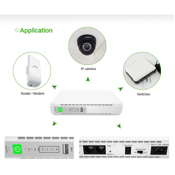 Электропитание UPS POE 431P 17W мини для телефона модема и маршрутизатора Wifi беспроводного
