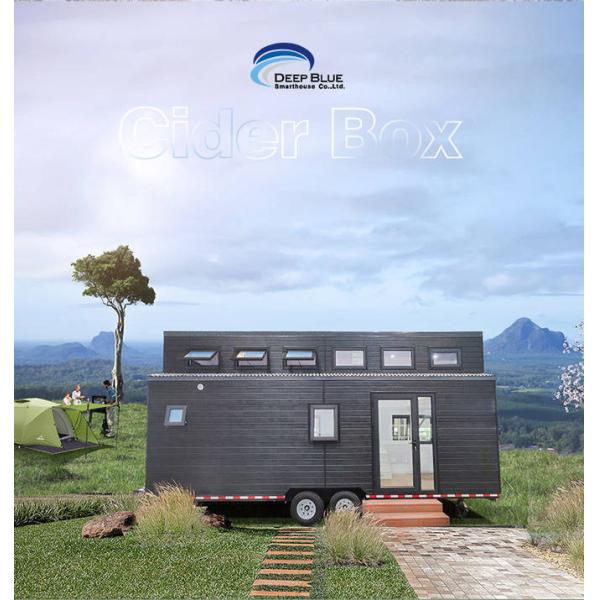 Metal Roof Prefabricated tiny House on wheels With Air Conditioning And Furniture Options