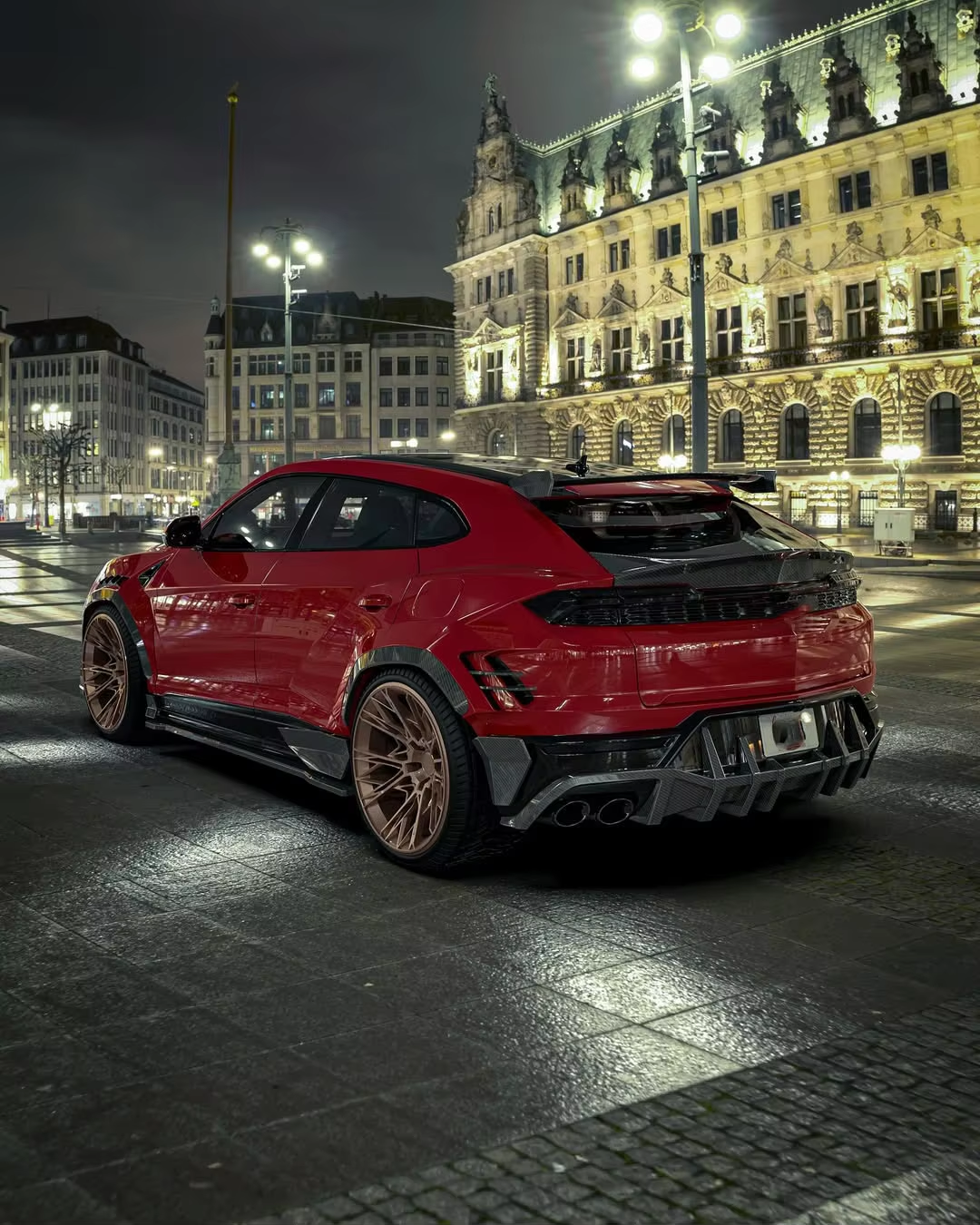 N Style Lamborghini Body Kit Carbon Body Kit Front Lip Side Skirts Spoiler Rear Diffuser