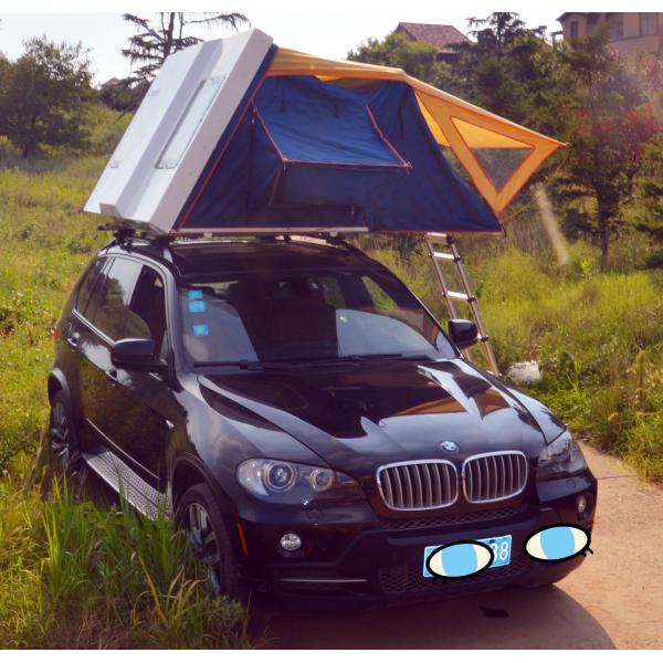 Grey Car Roof Top Tent for Vehicle Diy 4 Person Camping Area 2.4 Square Meters