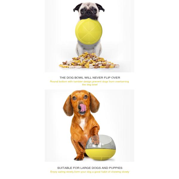Pet Slow Dog Food Training Bowl Spill Proof Slow Eating Dog Bowl 19*19*13.5cm