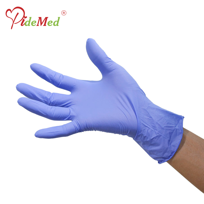 Stretchable Latex Free Nitrile Gloves Non Sterile Disposable Nitrile Examination
