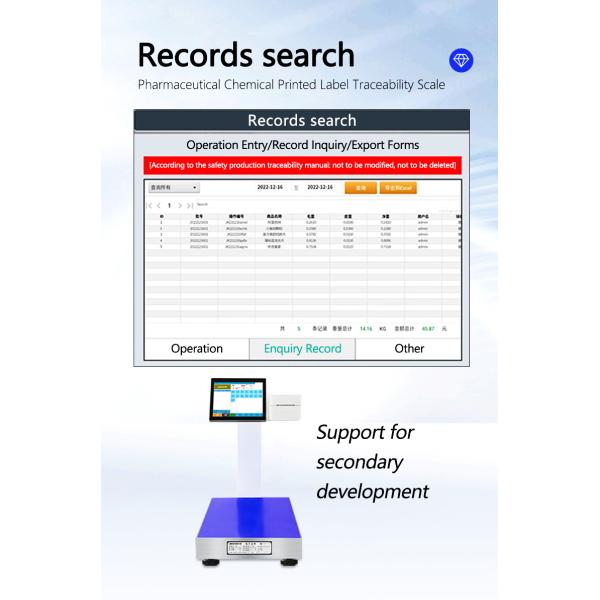LCD Display Pharmaceutical Chemical Label Printing Device for 400mm*500mm Table Size