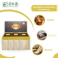 Détoxifiant les pieds, emballages de trempage, bien-être naturel, bains à base de plantes chinois.