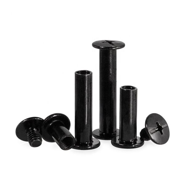 Passivated Surface Stainless Steel Black Chicago Screw Customized Size