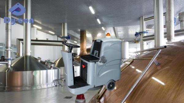 Beer Spill Cleanup Machine - Ride-On Scrubber For Breweries