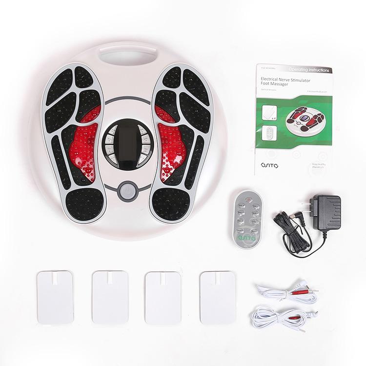 Electronic Tense Infrared Reflexology Rolling Foot Massager With Remote Control