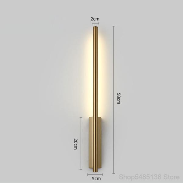 Golden Bedroom Bedside Wall Light Bathroom Mirror Front Lamp Link LED Reading Wall Sconce(WH-OR-225)
