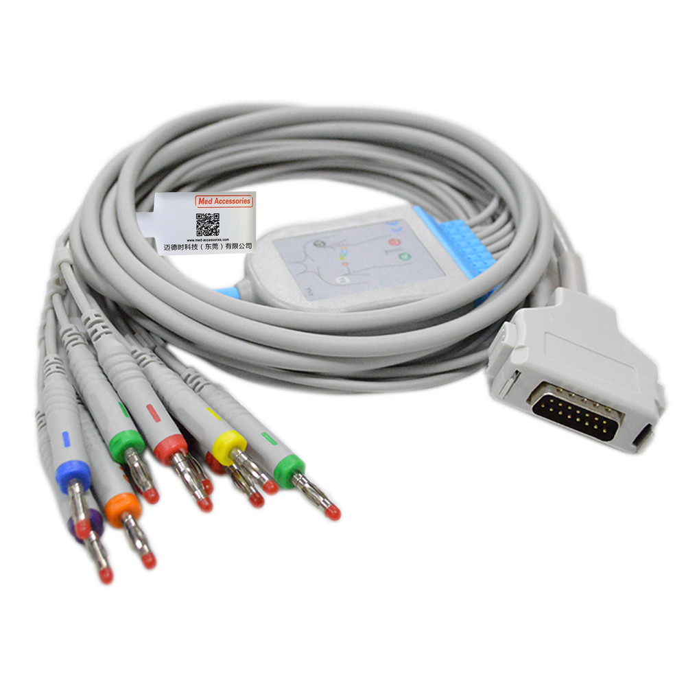 TPU совместимый кабель ЭКГ Фукуда Дэнси Прямая связь Длина 3,5 м