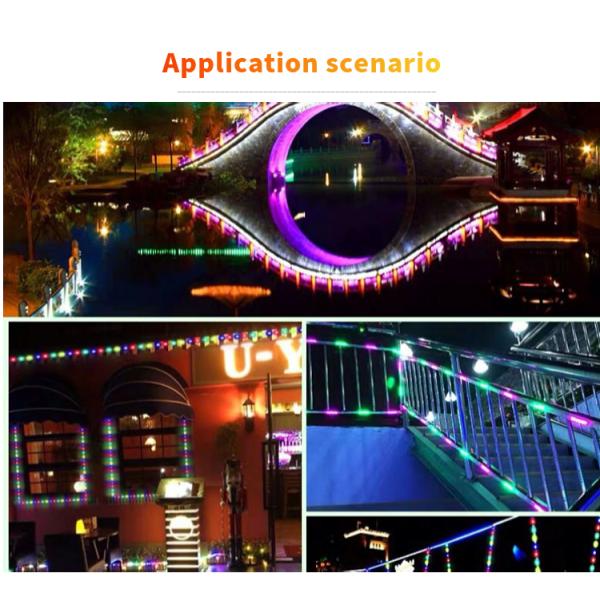 Addressable прокладка AC 110V/220V высоковольтная с лентой изменения цвета 5050 60leds RGB