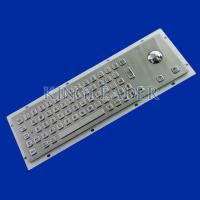 Teclado construido sólidamente del metal del soporte del panel con el teclado del Trackball/del acero inoxidable