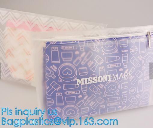Organizer Bag Pouch With Zipper Closure,Travel Toiletry Makeup Bag Vinyl Zippered Makeup Pouch For Bathroom Organizing