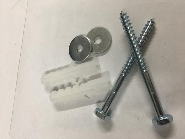 304 Stainless Steel Toilet Mounting Hardware Corrosion Resistance For Hang Basin Fittings